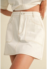 Miou Muse Cotton Mini Skirt