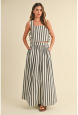 Miou Muse Striped Crop Tank