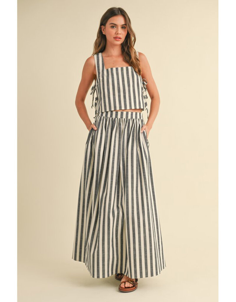 Miou Muse Striped Crop Tank