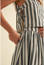 Miou Muse Striped Crop Tank