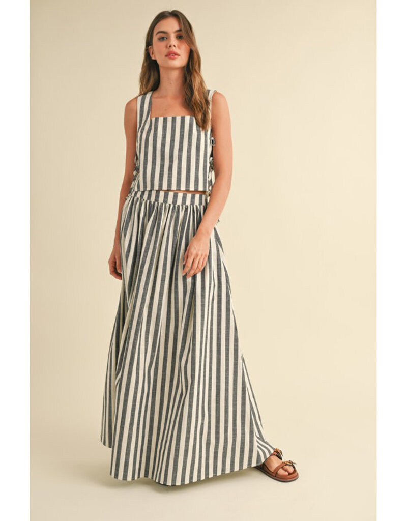 Miou Muse Striped Crop Tank