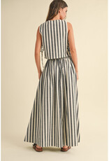 Miou Muse Striped Crop Tank