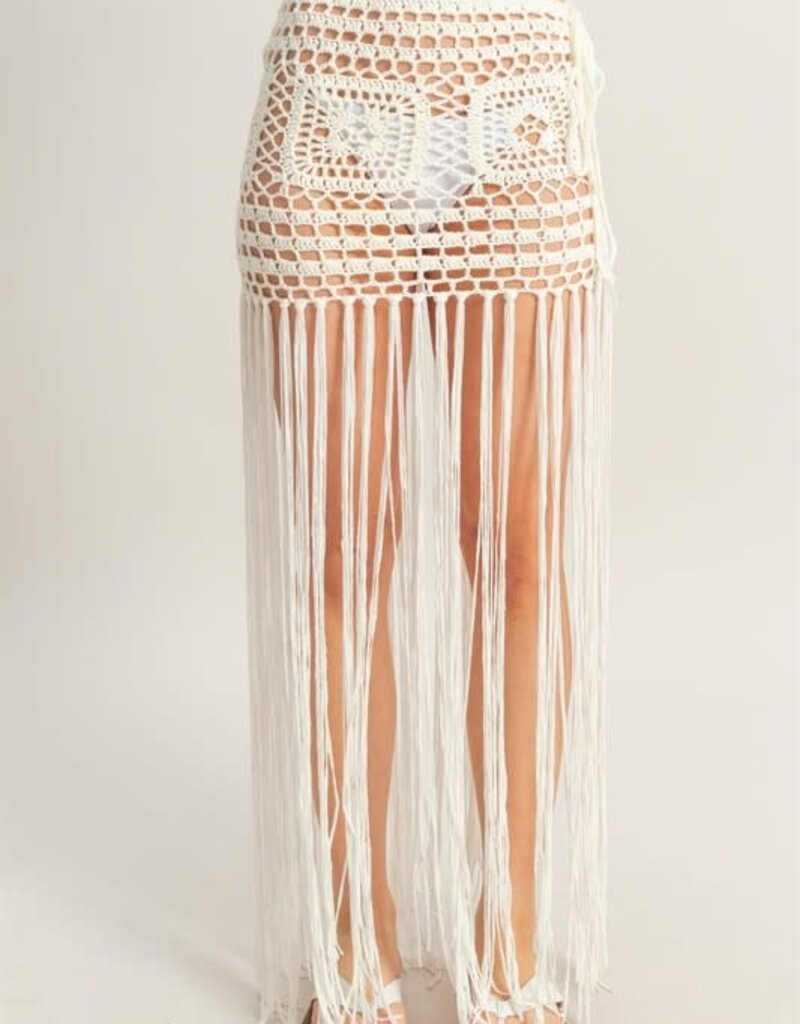 Hyfve Crochet Fringe Skirt