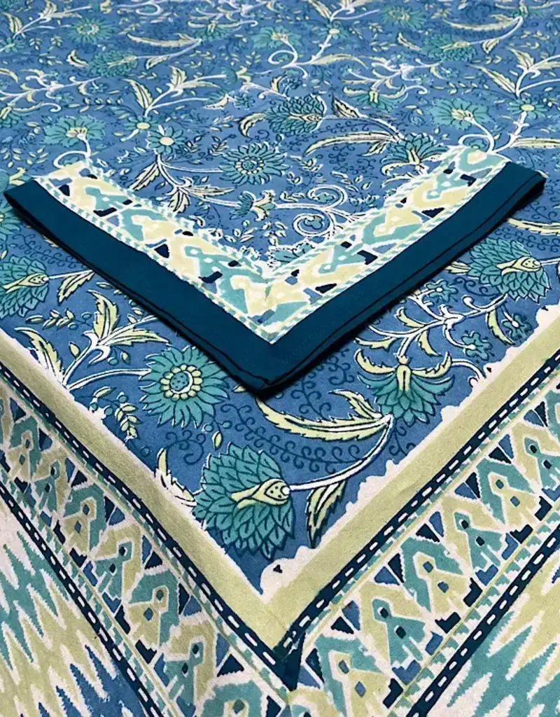 Natural Habitat Hand Blocked Tablecloth 60x60