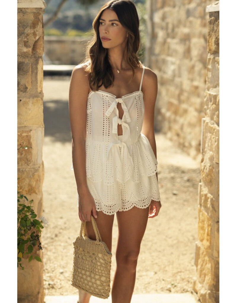Mable Eyelet Lace Tank & Shorts Set