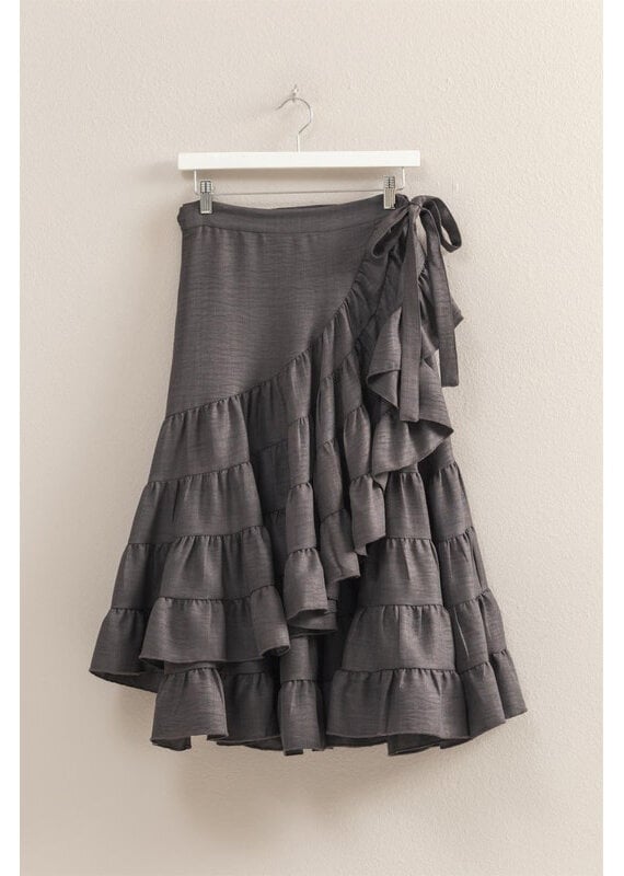 Hyfve Wrap Midi Skirt