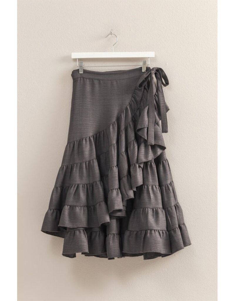 Hyfve Wrap Midi Skirt