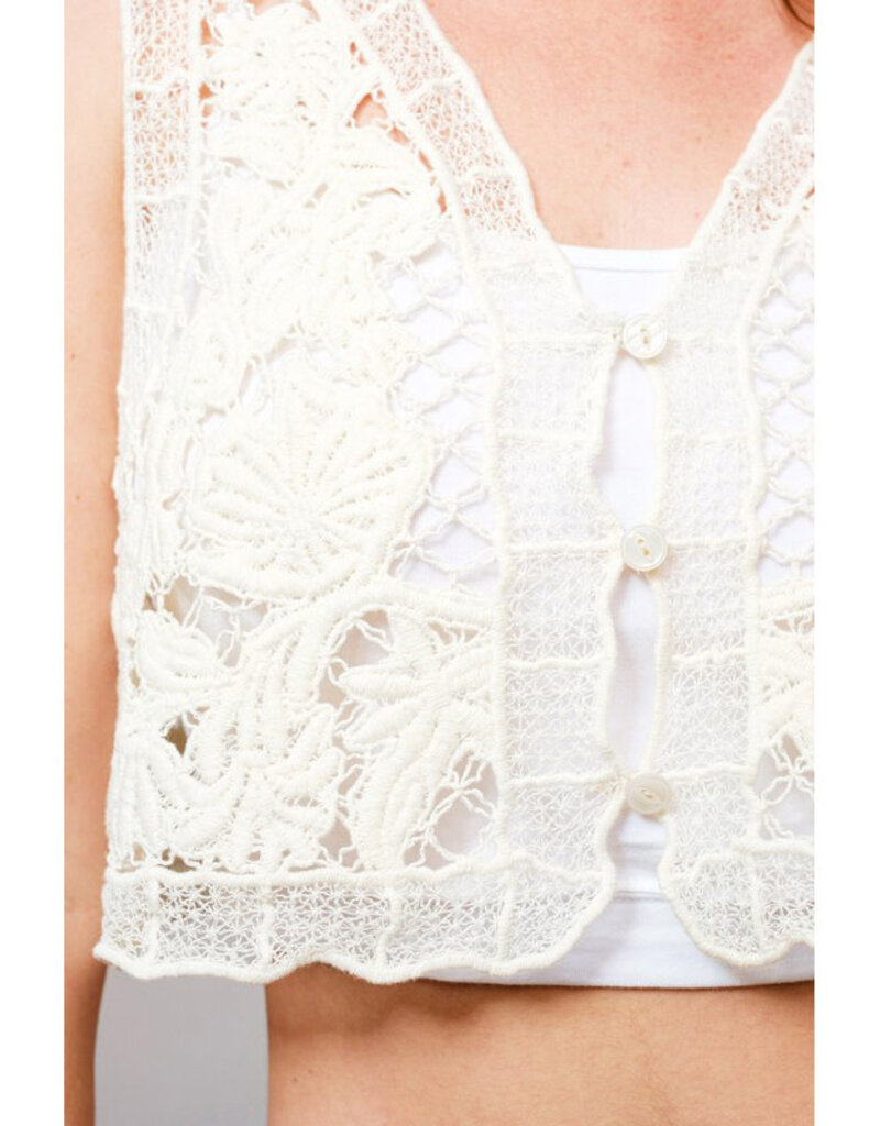 blue b. collection Crochet Vest
