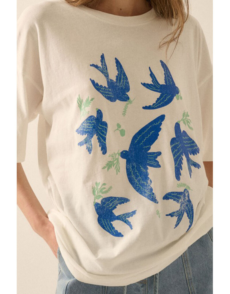 Promesa Vintage Birds Graphic Tee