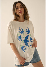 Promesa Vintage Birds Graphic Tee