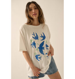 Promesa Vintage Birds Graphic Tee