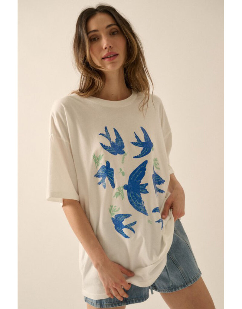 Promesa Vintage Birds Graphic Tee