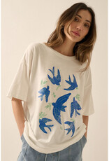 Promesa Vintage Birds Graphic Tee
