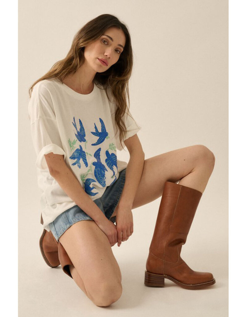 Promesa Vintage Birds Graphic Tee