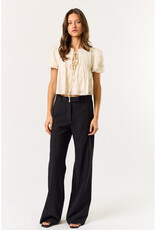 lalavon Puff Sleeve Tie Top
