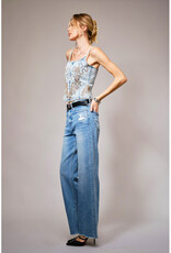 blue b. collection Denim Corset w/Sequin Embroidery