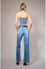blue b. collection Denim Corset w/Sequin Embroidery