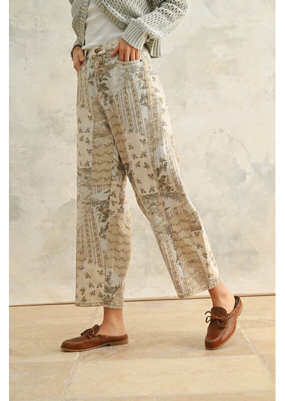 Miou Muse Printed Slouchy Jeans
