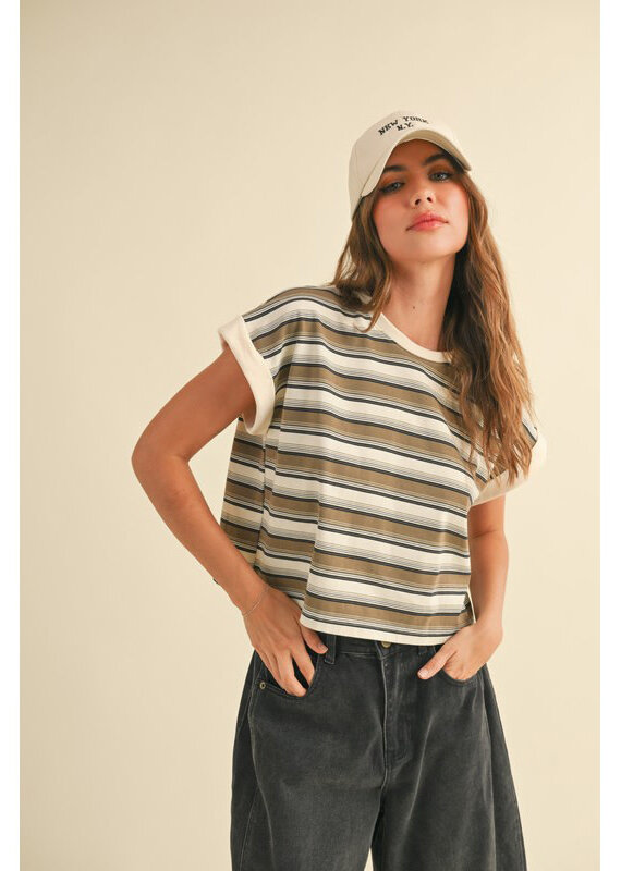 Miou Muse Multi Stripe Tee