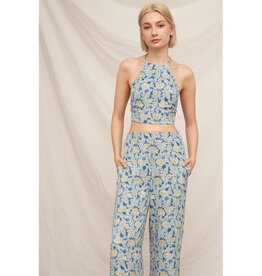 En Creme Halter Top & Pants Set