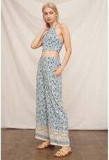 En Creme Halter Top & Pants Set
