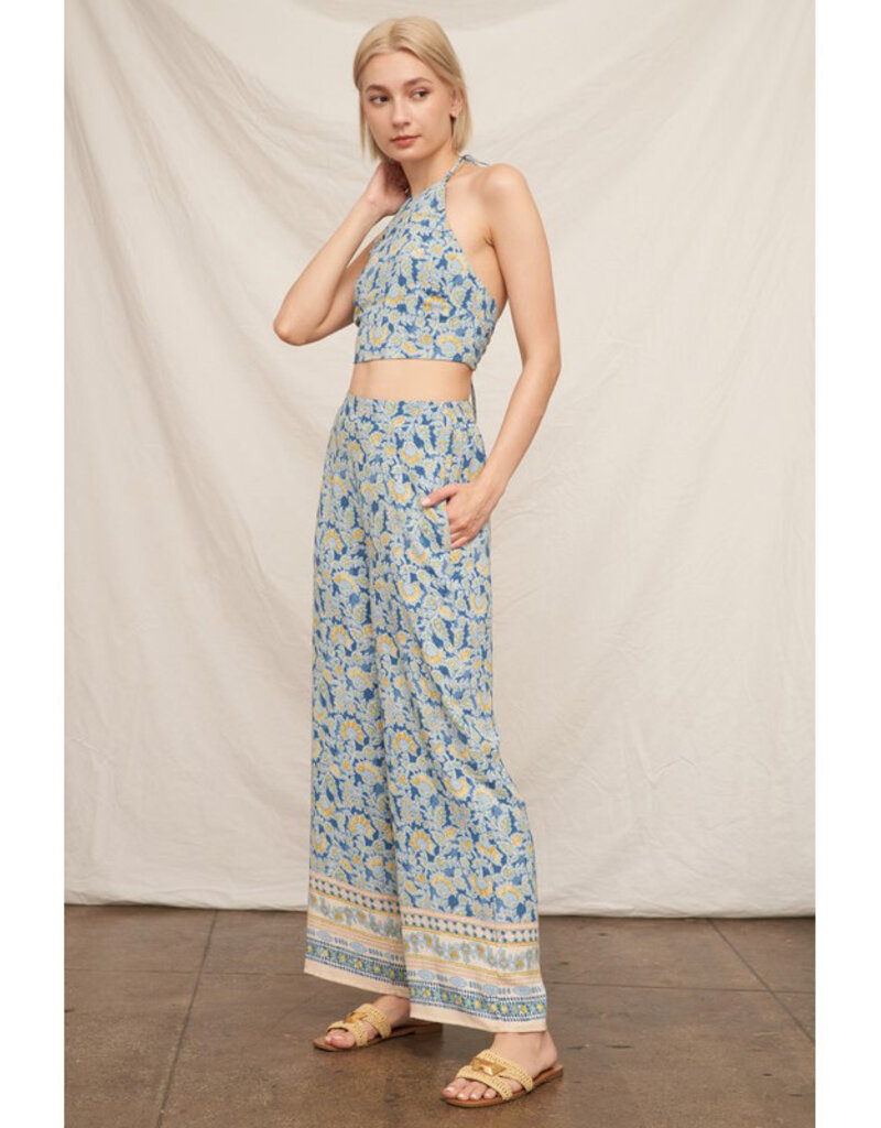 En Creme Halter Top & Pants Set