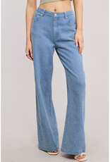 Mimosa Distressed Stripe Slouchy Jeans