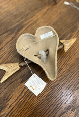 Laurie Pollpeter Eskenazi Little Jester Yellow Heart w/Arrow