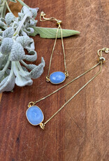 Bird in the Sky Gold Slider Bracelet w/Gemstone