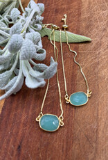 Bird in the Sky Gold Slider Bracelet w/Gemstone