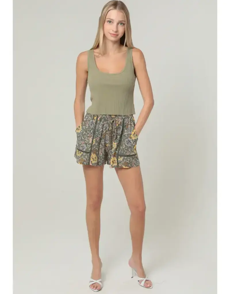Angie Print Shorts