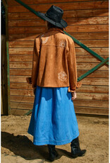 Raisonnel Embroidered Faux Suede Jacket