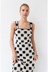 Raisonnel Color Block Crochet Dress