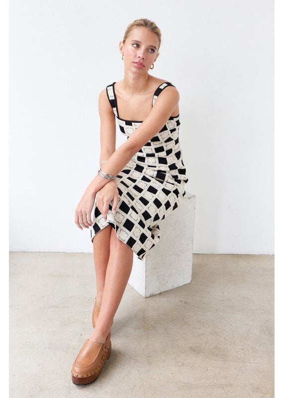 Raisonnel Color Block Crochet Dress