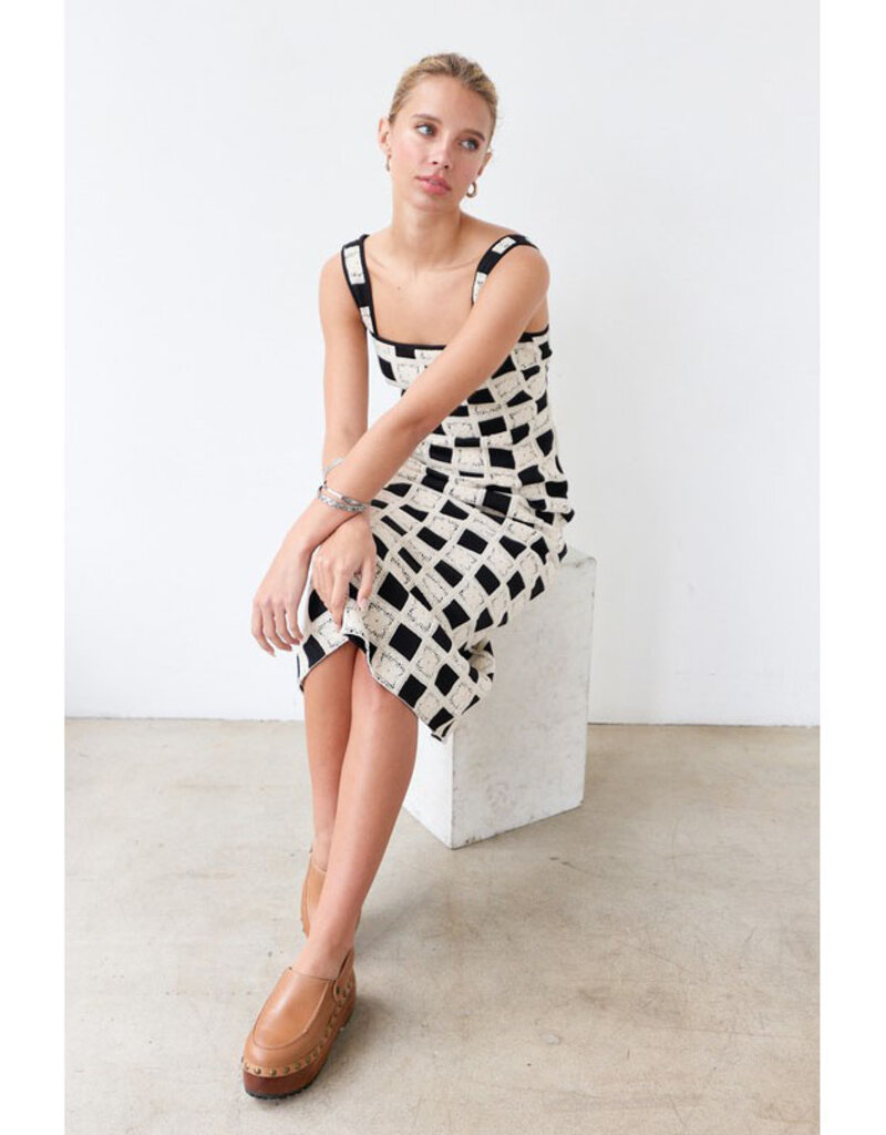 Raisonnel Color Block Crochet Dress