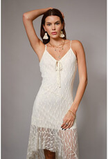 blue b. collection Asymmetrical Lace Mini Dress