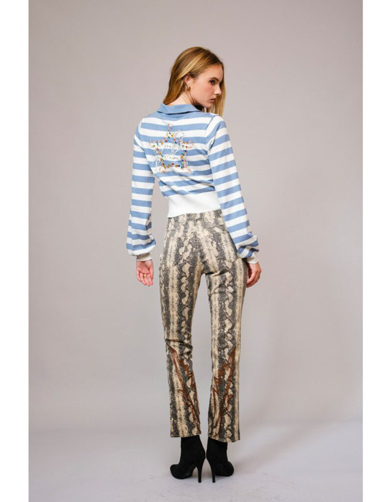 blue b. collection Snakeskin Print Jeans