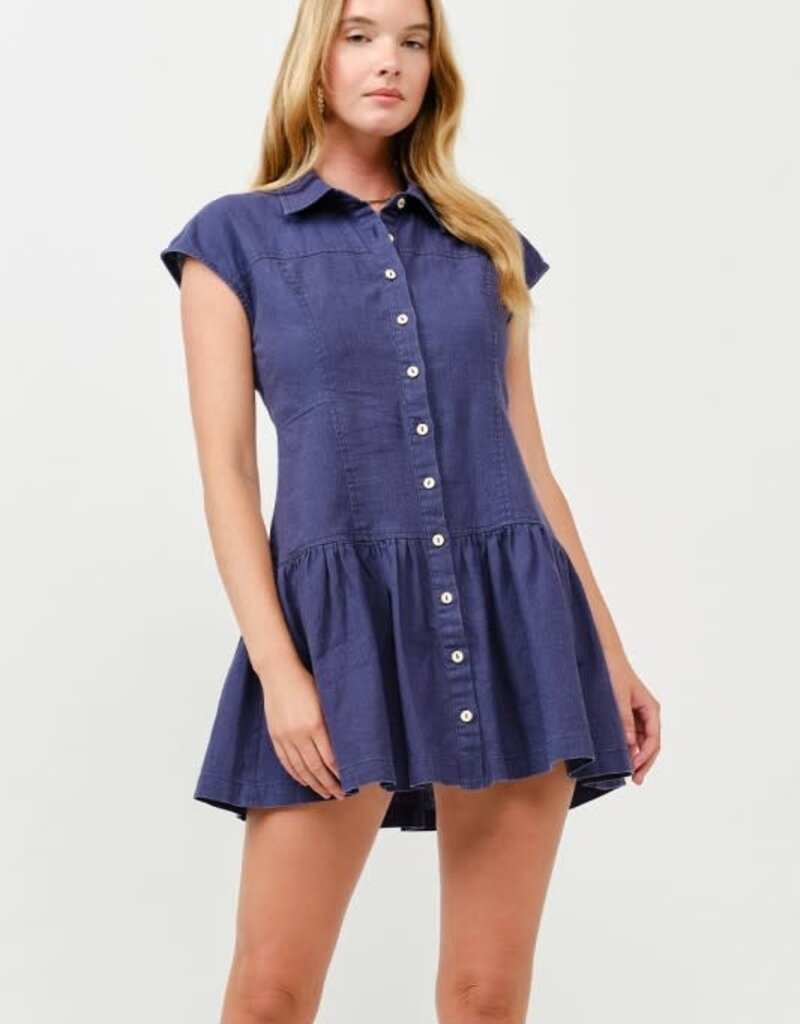 ILLA ILLA Linen Mini Dress