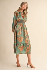 &Merci Paisley Print Midi Dress