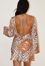 Bailey Rose Bandana Print Open Back Dress