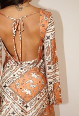 Bailey Rose Bandana Print Open Back Dress