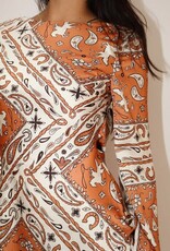 Bailey Rose Bandana Print Open Back Dress