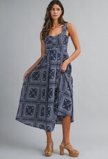 Mable Bandana Print Midi Dress