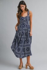 Mable Bandana Print Midi Dress