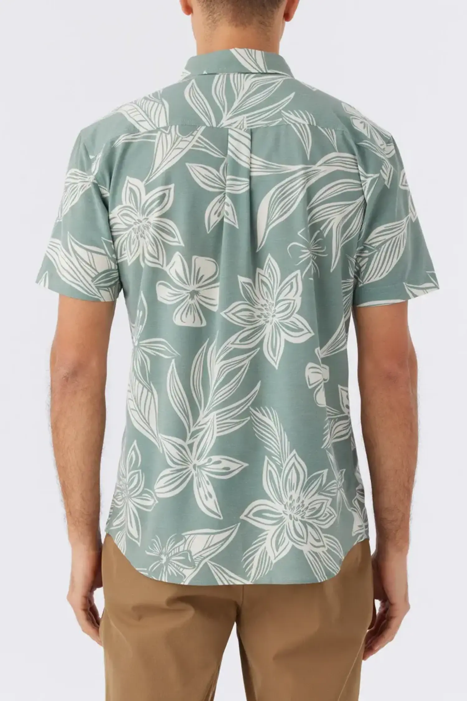 O'Neill Fishing Lures Shirt Mens XL Button Up Short Sleeve Gray Blue  #ONeill #Hawaiian #Casual