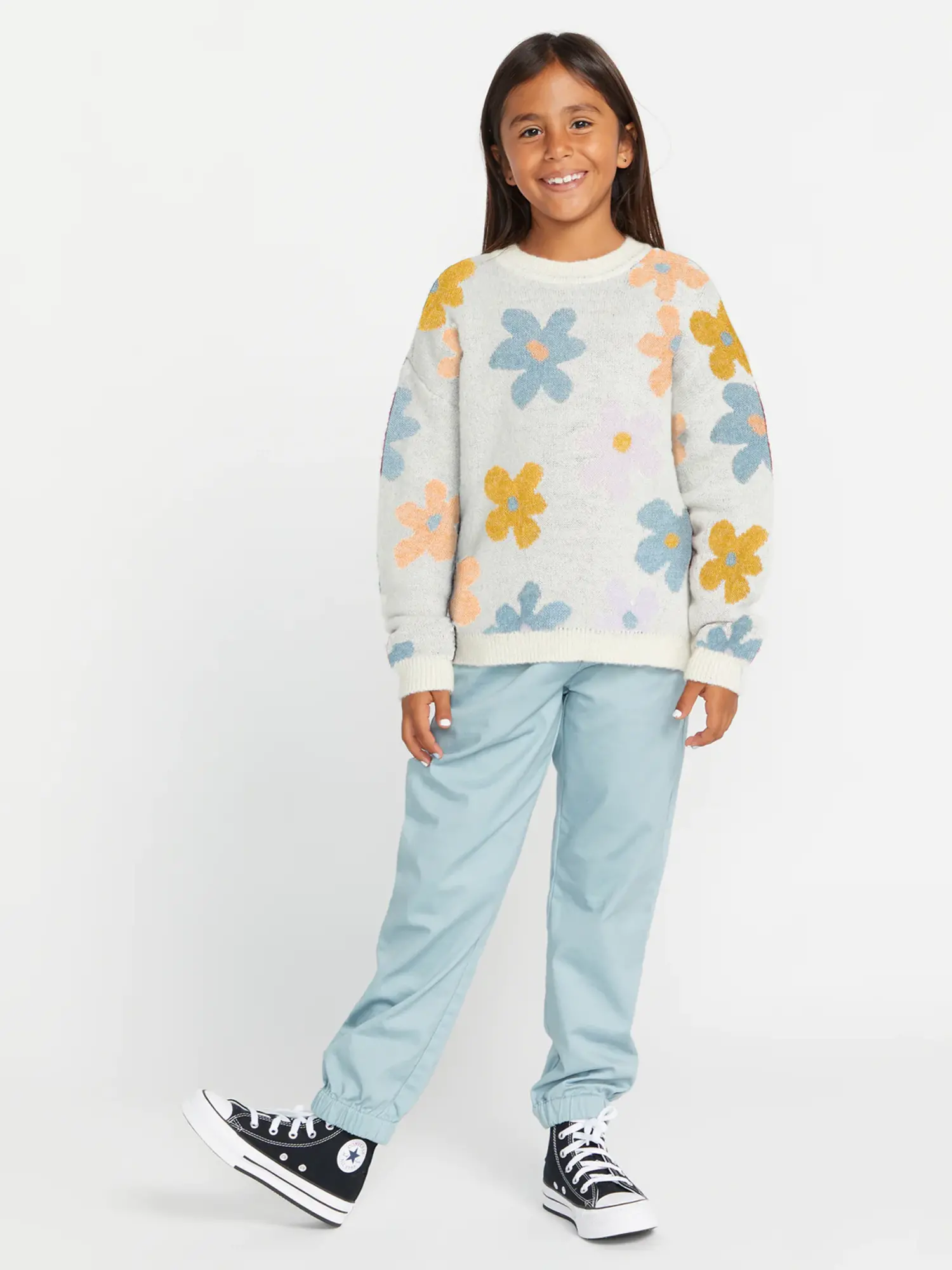VOLCOM VOLCOM GIRL S DAIZY WHEEL SWEATER