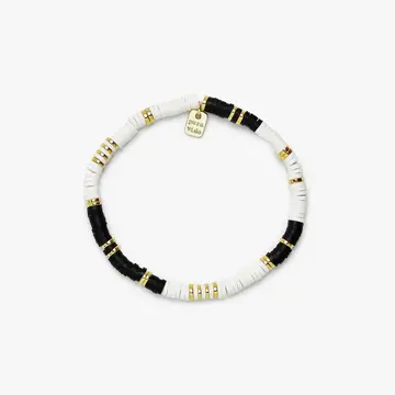 Pura Vida Metal Moon Stretch Bracelet, Gold