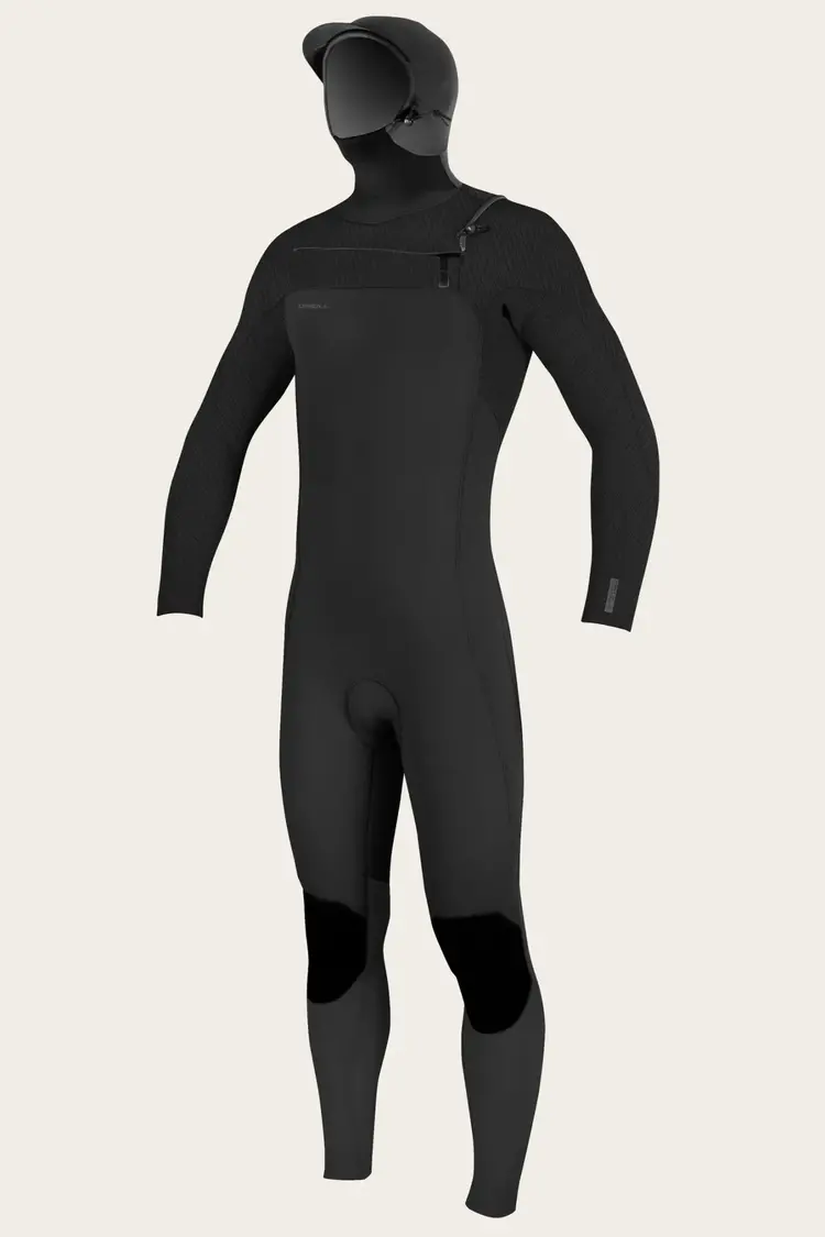 O'NEILL HYPERFREAK 4/3+MM CHEST ZIP FULL WETSUIT W/ HOOD