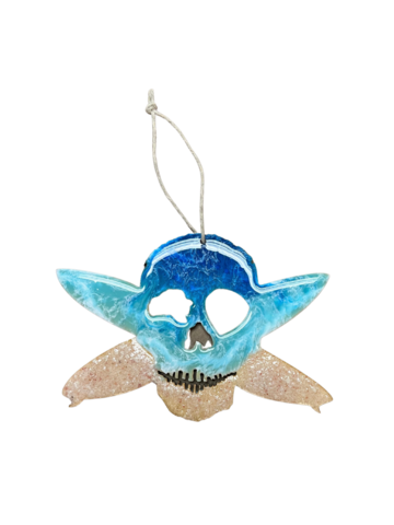 Resin Whalebone Skull Ornament