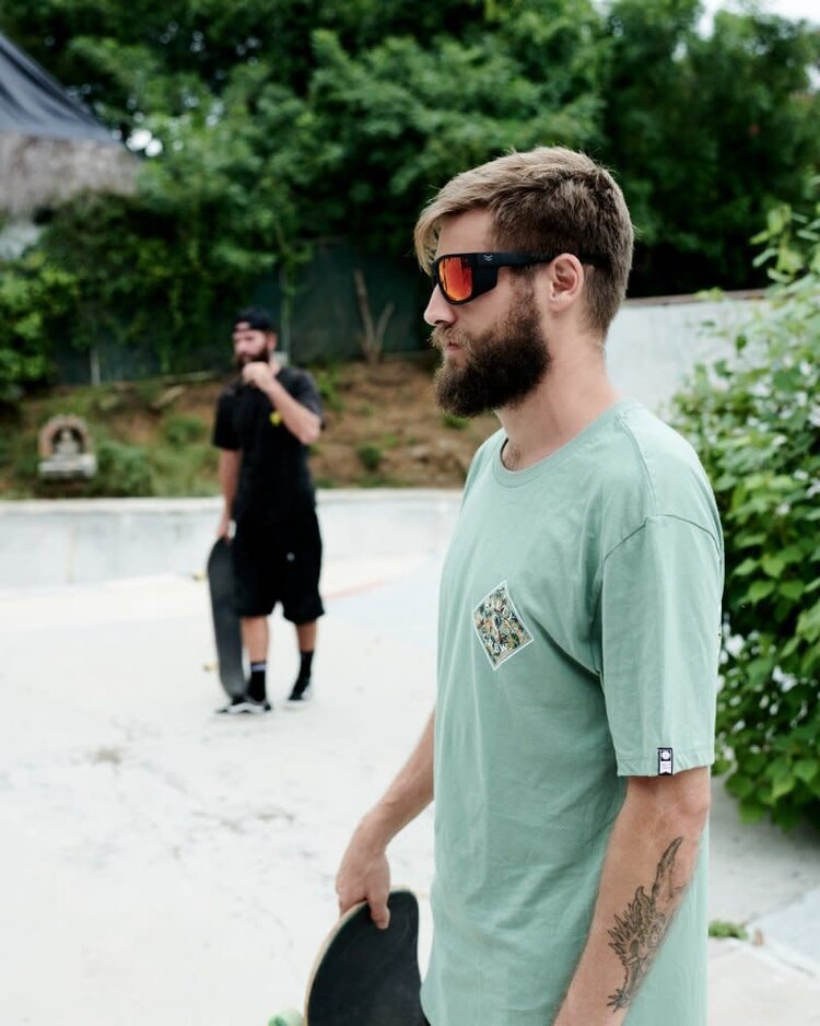 I-SEA GREYSON 2.0 BLACK RUBBER / RED MIRROR POLARIZED LENS